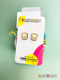 Kawaii Toast Earrings