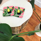 Tropical Toucan Coasters - PeachyApricot