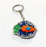 The Future Is Vegan Keychain - PeachyApricot